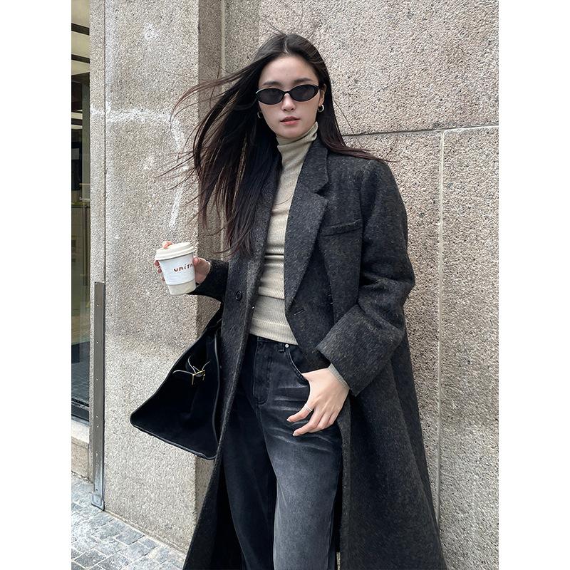 Brushed-Finish Tie-Belt Coat | Womens Jacket & Coats Clothing Jacket & Coats