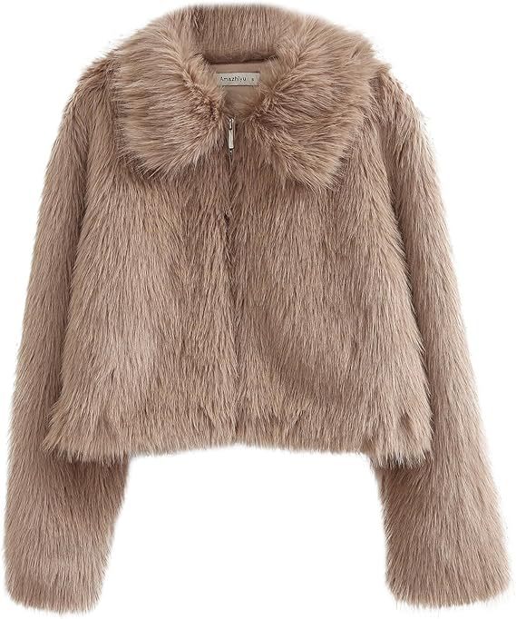 Cropped fluffy jacket | Womens Jacket & Coats Clothing Jacket & Coats