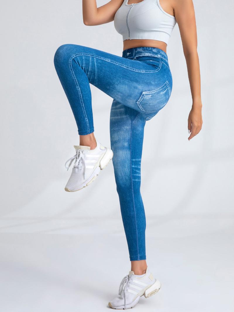 Denim-Look Leggings | Womens Pants Clothing Pants