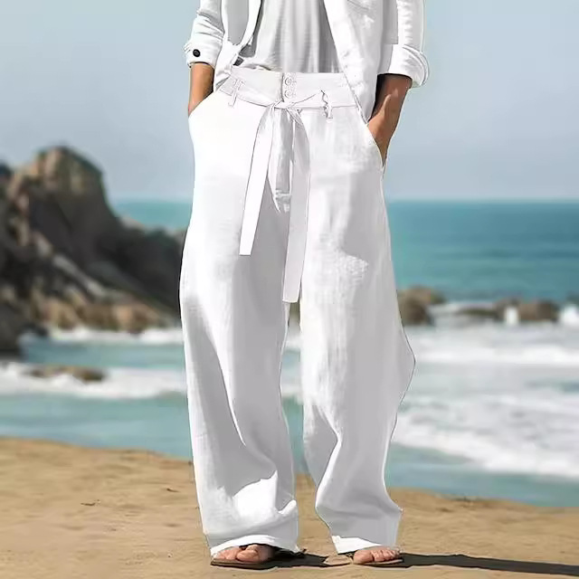 Linen-blend Pants | Womens Pants Clothing Pants