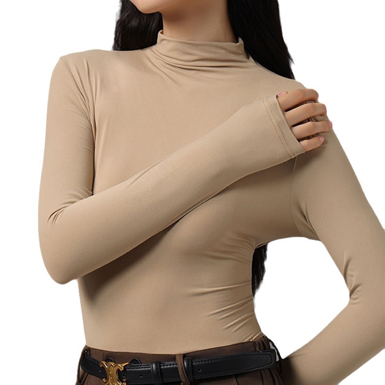 Microfiber Mock Turtleneck Top | Womens Tops & T-Shirts Clothing Tops & T-Shirts