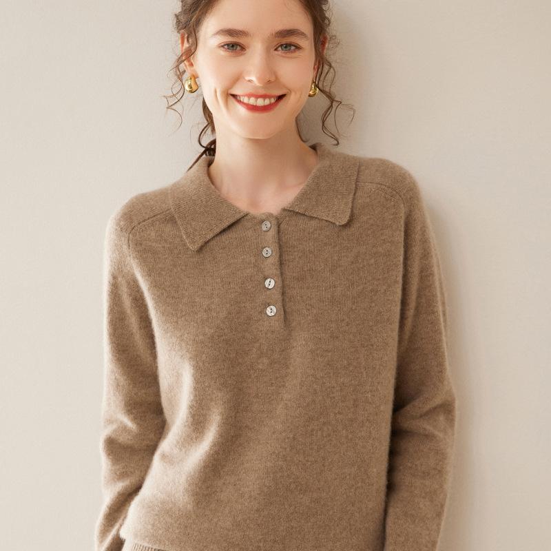 Mohair-Blend Sweater with Collar | Womens Cardigans & Sweaters Cardigans & Sweaters Cardigans & Sweaters