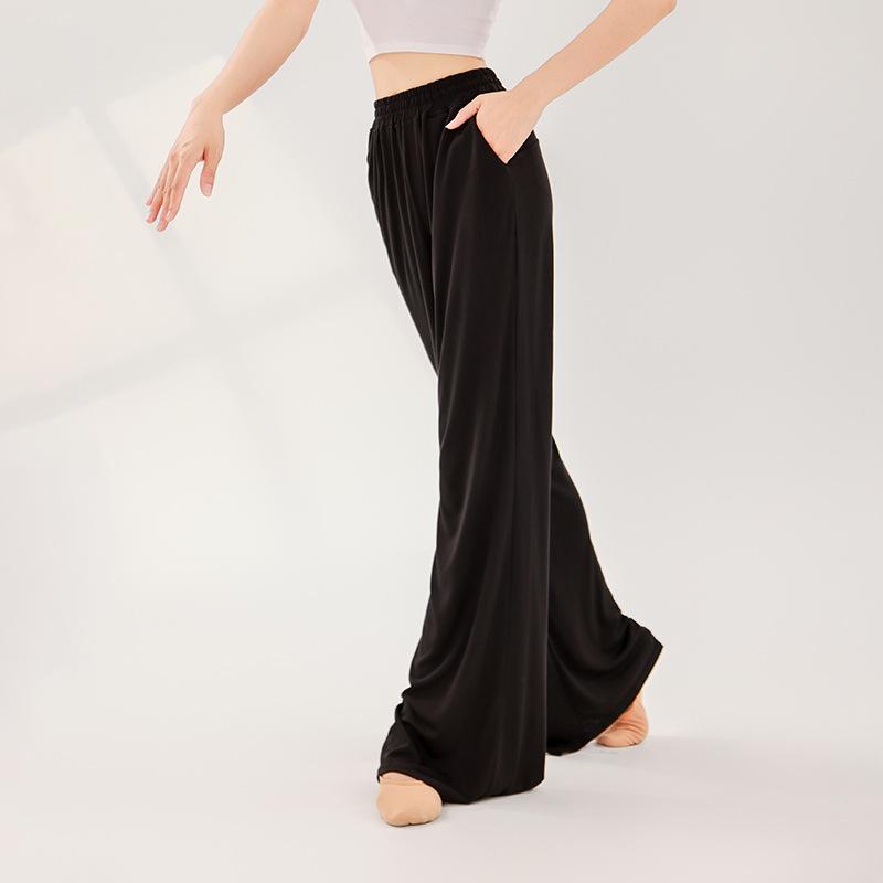 Wide-cut Pull-on Pants | Womens Pants Clothing Pants