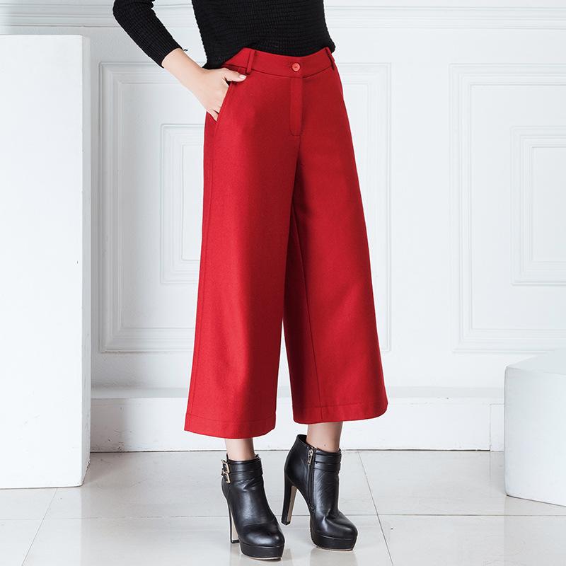 Wide-leg Twill Pants | Womens Pants Clothing Pants