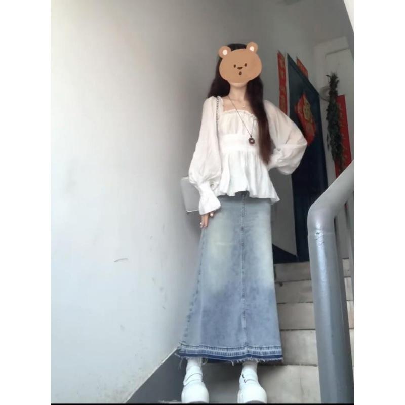 Denim Maxi Skirt | Womens Skirts Clothing Skirts